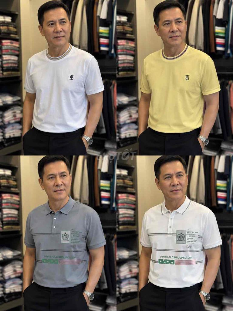 Áo thun nam Cotton Cổ tròn & Cổ SƠMI Đa màu sang 👍. Mua bán Quần áo tại Quận Bình Thạnh Tp Hồ Chí Minh được đăng bởi Nguyễn Trung Tuyến  hình 1