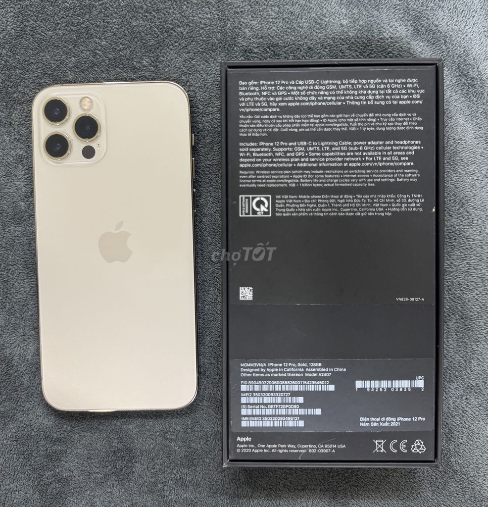 🔥 iPhone 12 Pro 128GB Vàng Gold full box mã VN/A. Mua bán Điện thoại tại Quận 11 Tp Hồ Chí Minh được đăng bởi Thành hình 1