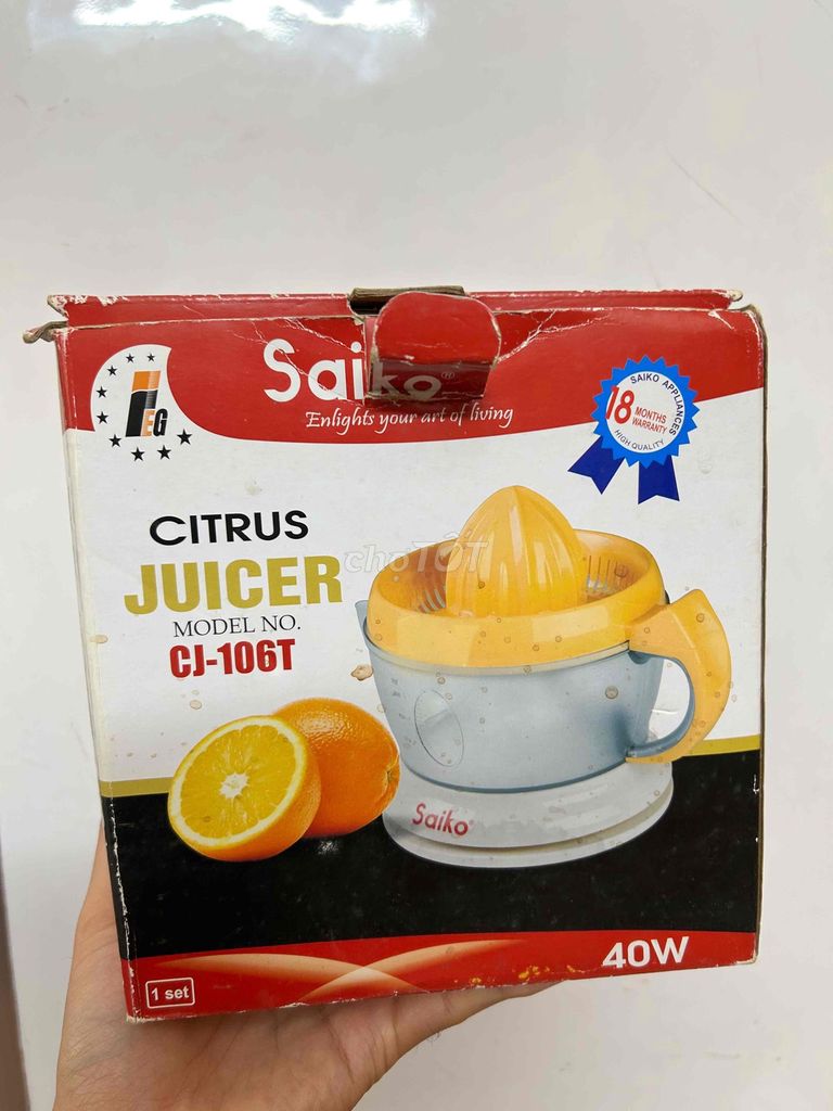 Máy vắt cam Saiko CJ-106T 600ml. Mua bán Bếp, lò, đồ điện nhà bếp tại Quận Đống Đa Hà Nội được đăng bởi Nguyễn Ngọc Thắng hình 1