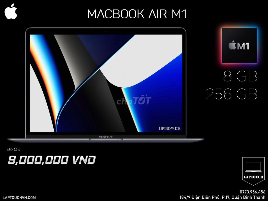 Macbook Air M1 [ JAV ]. Mua bán Laptop tại Quận Bình Thạnh Tp Hồ Chí Minh được đăng bởi Cửa Hàng Máy Tính Laptouch VN hình 1