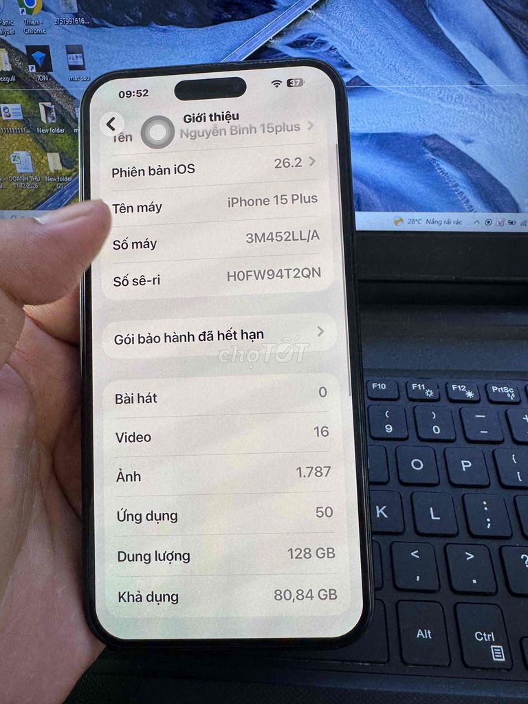 iPhone 15 Plus 128GB Đen Đã dùng. Mua bán Điện thoại tại Quận 6 Tp Hồ Chí Minh được đăng bởi QUỐC THIÊN BÁN GÓP 0 ĐỒNG  hình 1