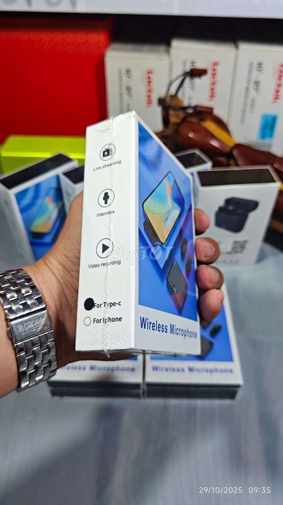 Micro Không Dây Cài Áo, Hàng Quốc Dân, Fullbox. Mua bán Tivi, Âm thanh tại Quận 6 Tp Hồ Chí Minh được đăng bởi D88S hình 6