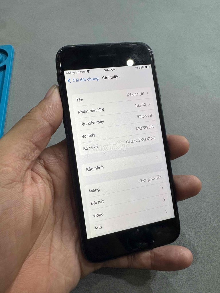 Apple iPhone 8 64GB Đen Đã sử dụng. Mua bán Điện thoại tại Quận Gò Vấp Tp Hồ Chí Minh được đăng bởi Thành Luân hình 1