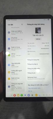 Thanh lý SAMSUNG GALAXY TAB A9. Mua bán Máy tính bảng tại Thành phố Thủ Dầu Một Bình Dương được đăng bởi Di Đàm Ngọc