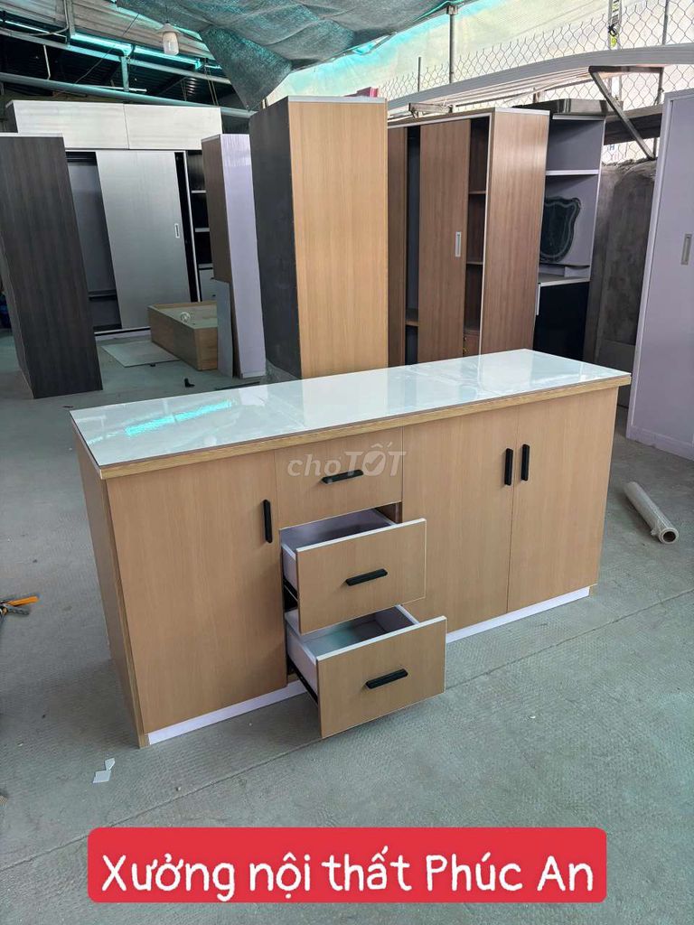 Tủ bếp Nhựa Đài Loan vân gỗ KT 160cm. Mua bán Tủ, kệ gia đình tại Quận 11 Tp Hồ Chí Minh được đăng bởi Nội Thất Phúc Trường An hình 1