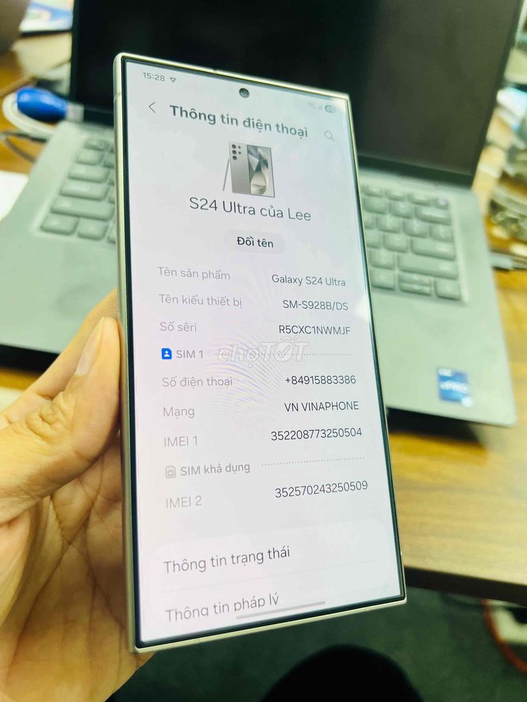 s24U xám titan 256Gb SSVN BH T5/2026. Mua bán Điện thoại tại Quận Hoàng Mai Hà Nội được đăng bởi Tuan Anh hình 1