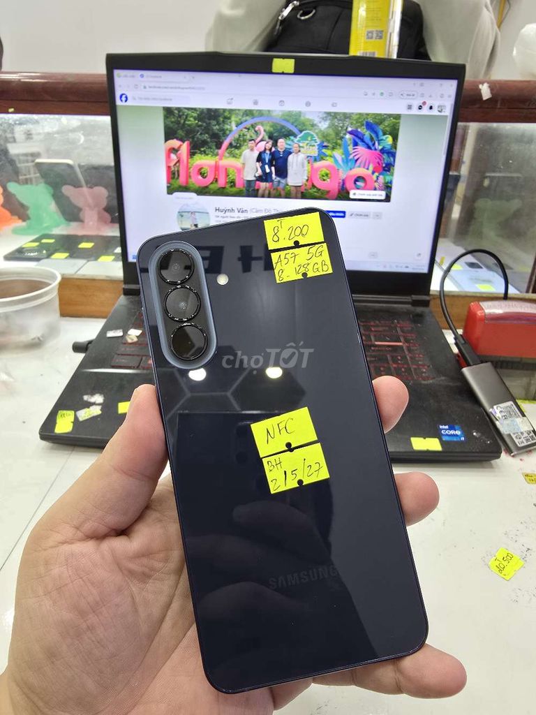 Samsung A57 5G 8GB/128GB Đen Like New. Mua bán Điện thoại tại Thành phố Long Xuyên An Giang được đăng bởi Facebook Cầm Đồ Thúy Vân hình 1