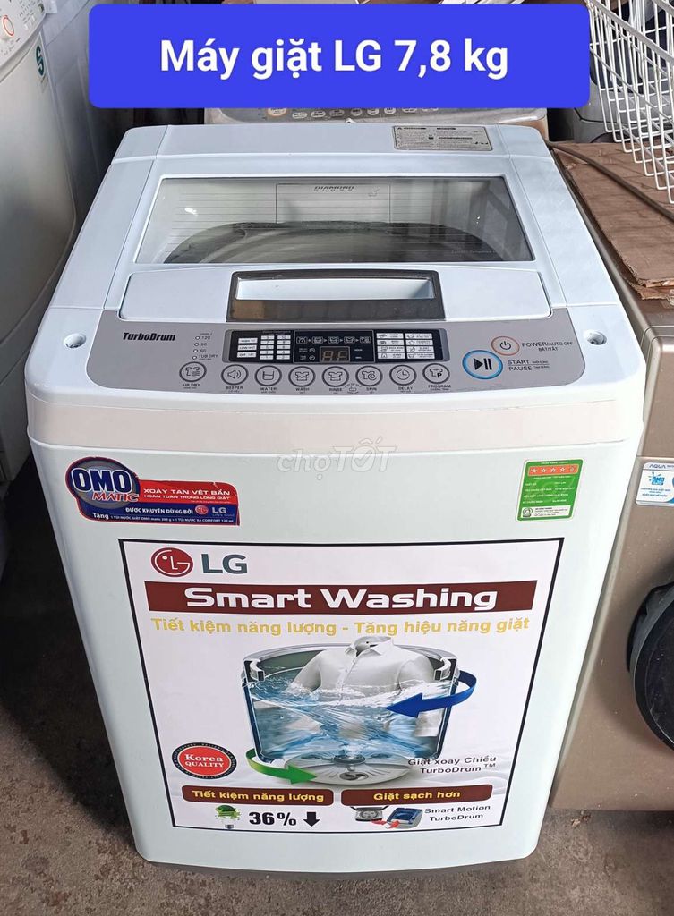 Máy giặt LG 7.8kg Trắng tiết kiệm năng lượng. Mua bán Máy giặt tại Thành phố Nha Trang Khánh Hòa được đăng bởi Điện Lạnh Duy Quang Nha Trang   hình 1
