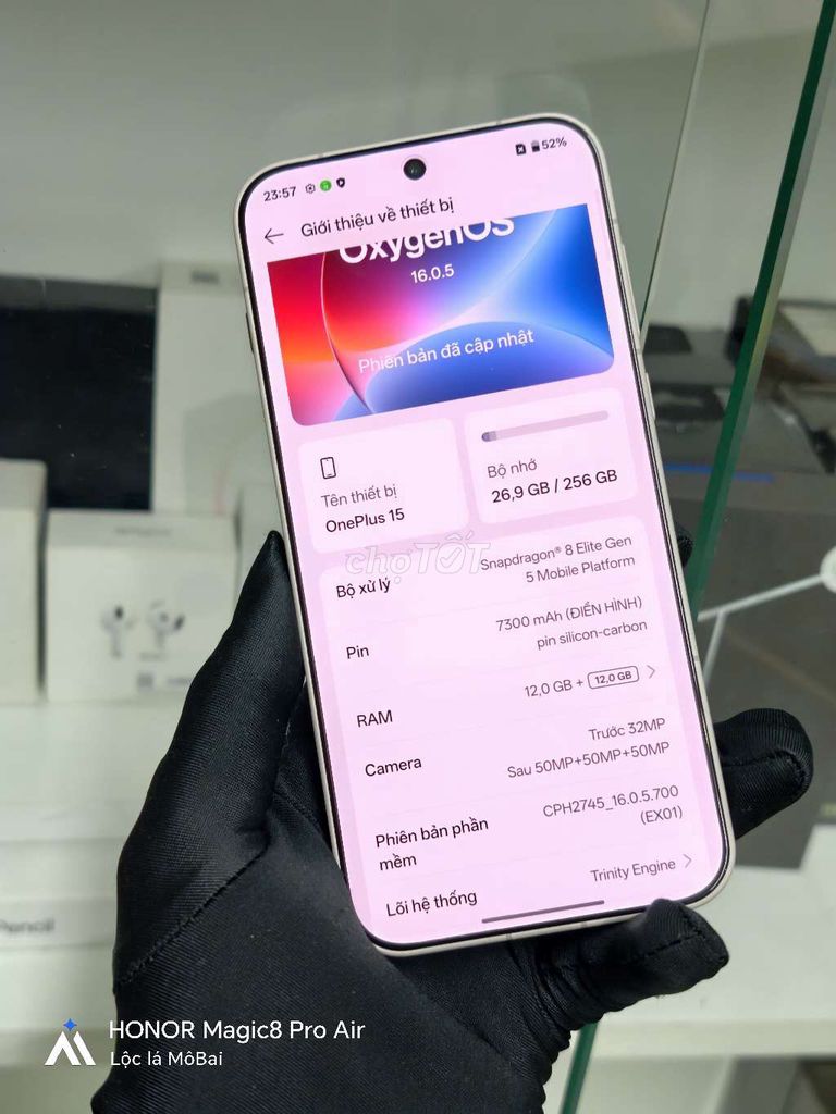 OnePlus 15 256GB Hồng nhạt. Mua bán Điện thoại tại Thành phố Đà Lạt Lâm Đồng được đăng bởi Lộc Lá Mô Bai hình 1