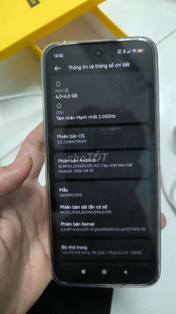 Xiaomi POCO M6 6GB/128GB Đen. Mua bán Điện thoại tại Quận 7 Tp Hồ Chí Minh được đăng bởi Ngọc hình 1