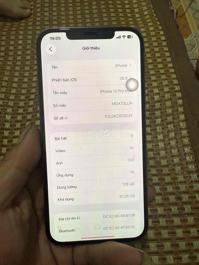 iPhone 12 Pro Max 128GB Xám. Mua bán Điện thoại tại Thành phố Vĩnh Yên Vĩnh Phúc được đăng bởi hoàng ngọc dũng hình 1