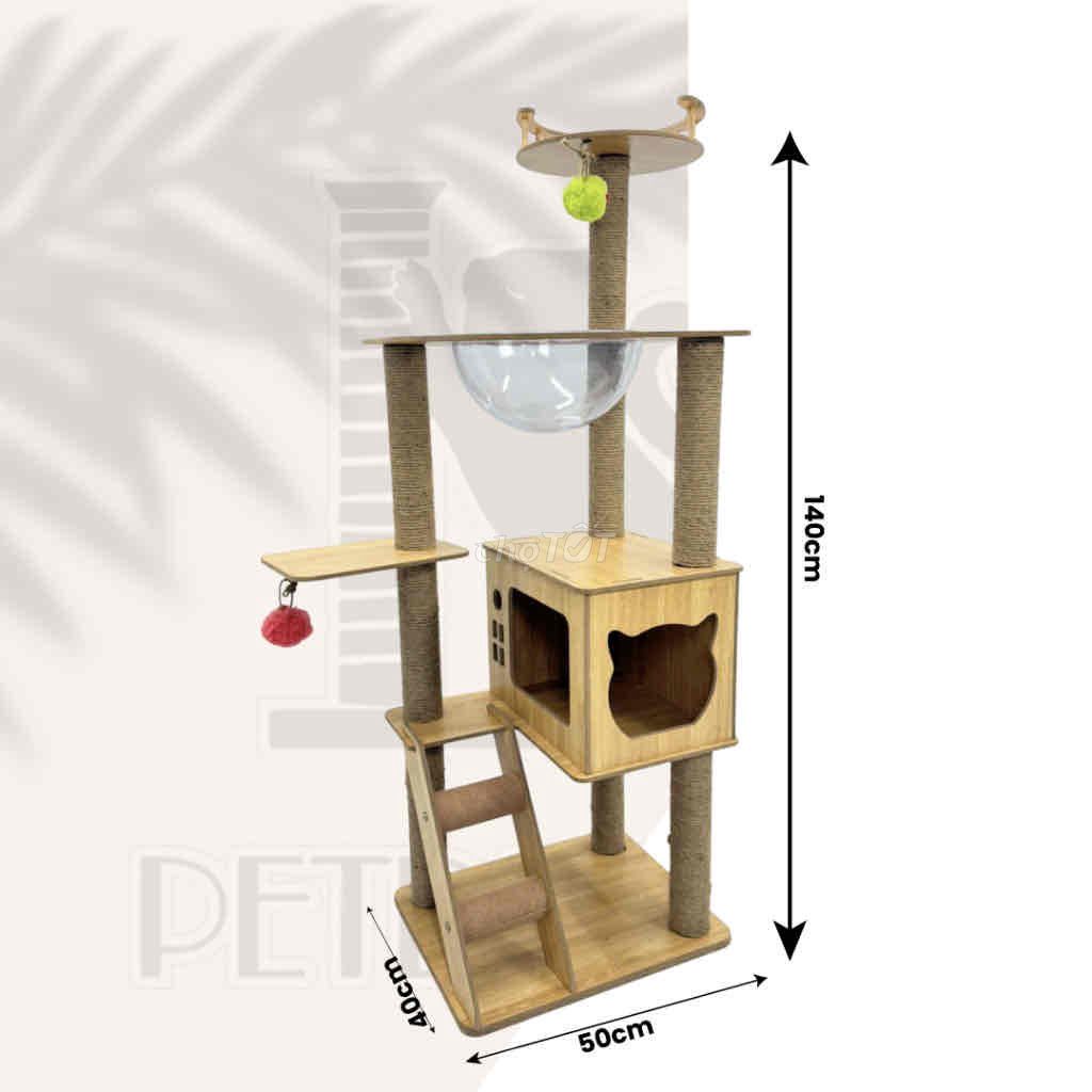 Trụ cào móng mèo gỗ Nâu. Mua bán Phụ kiện, Thức ăn, Dịch vụ tại Quận Bình Thạnh Tp Hồ Chí Minh được đăng bởi Mia hình 1