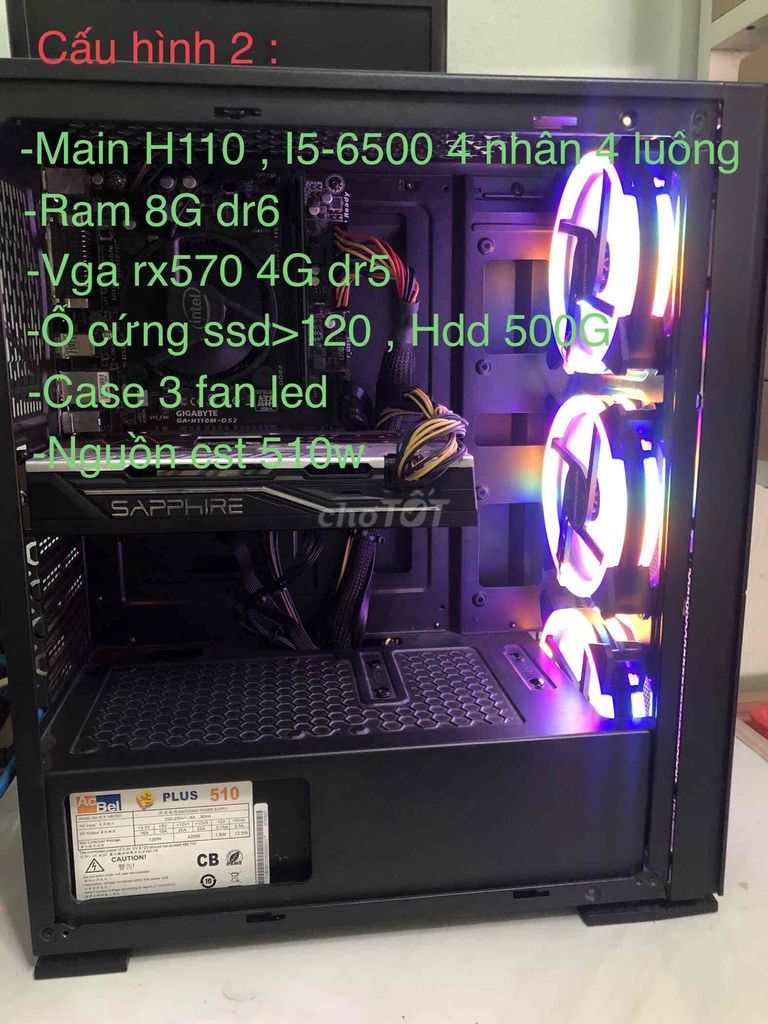 PC chơi game i5 6th . rx570