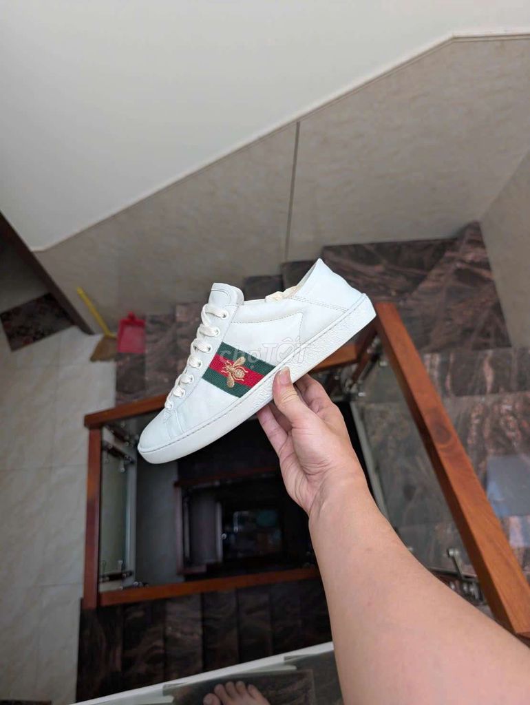 Giày sneaker Gucci Ace Bee đạp gót 39.5 40. Mua bán Giày dép tại Quận 12 Tp Hồ Chí Minh được đăng bởi Giay2hand87 hình 1