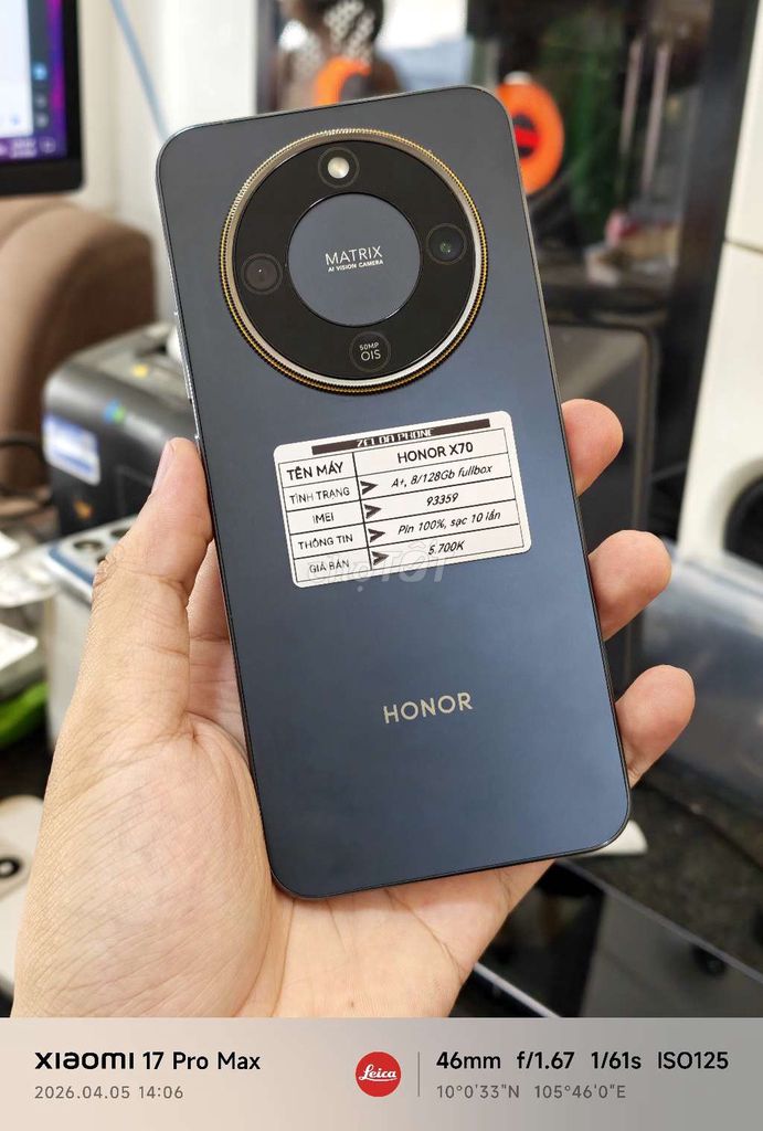 Honor X70 8/128 Fullbox. Mua bán Điện thoại tại Quận Ninh Kiều Cần Thơ được đăng bởi Zelda Phone hình 1