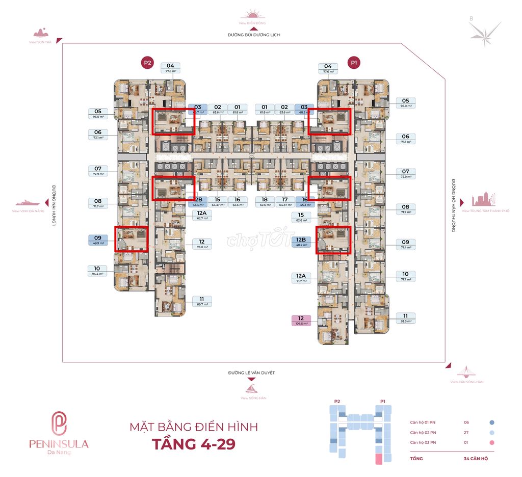 [HIẾM] Mở bán giỏ hàng căn hộ 1PN CUỐI CÙNG- Tầng 30 |PENINSULA DANANG. Mua bán căn hộ/chung cư tại Quận Sơn Trà Đà Nẵng được đăng bởi Vi Đặng hình 1