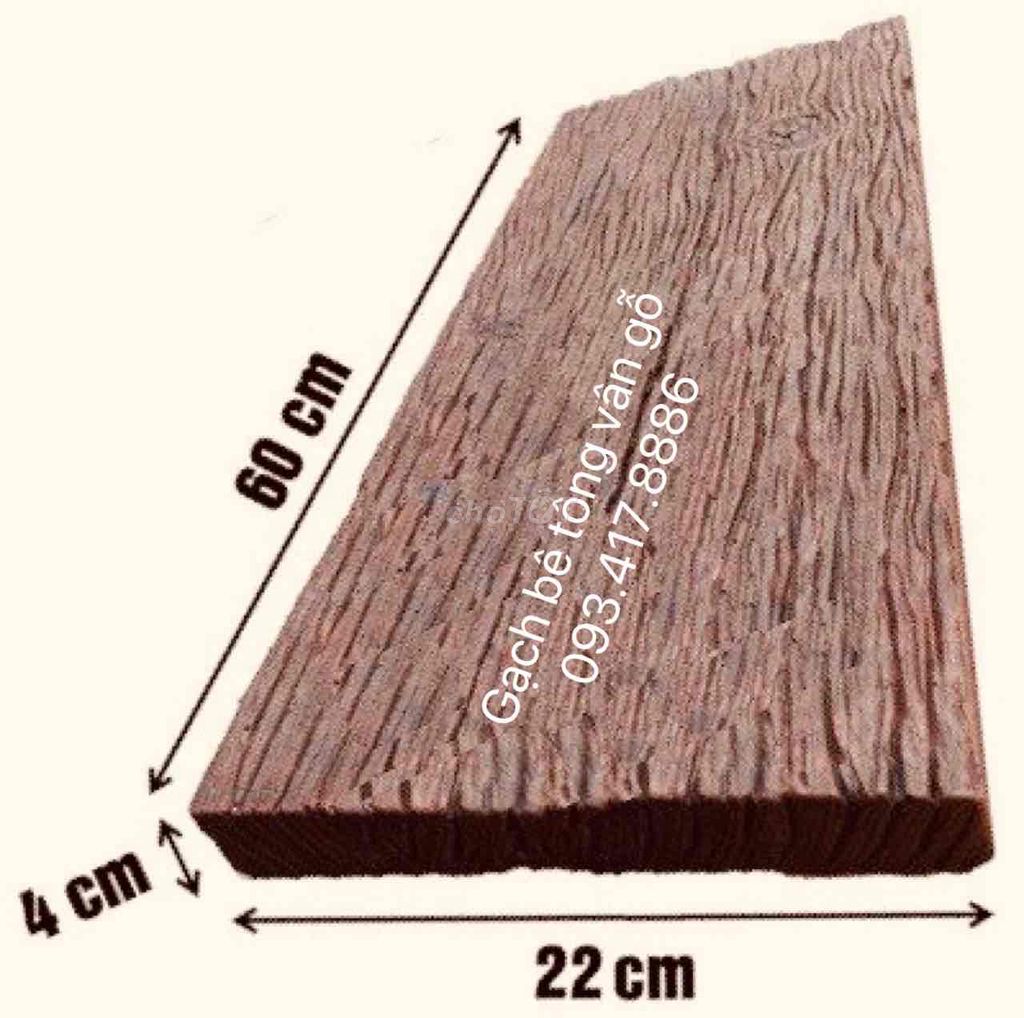 Gạch bê tông vân gỗ