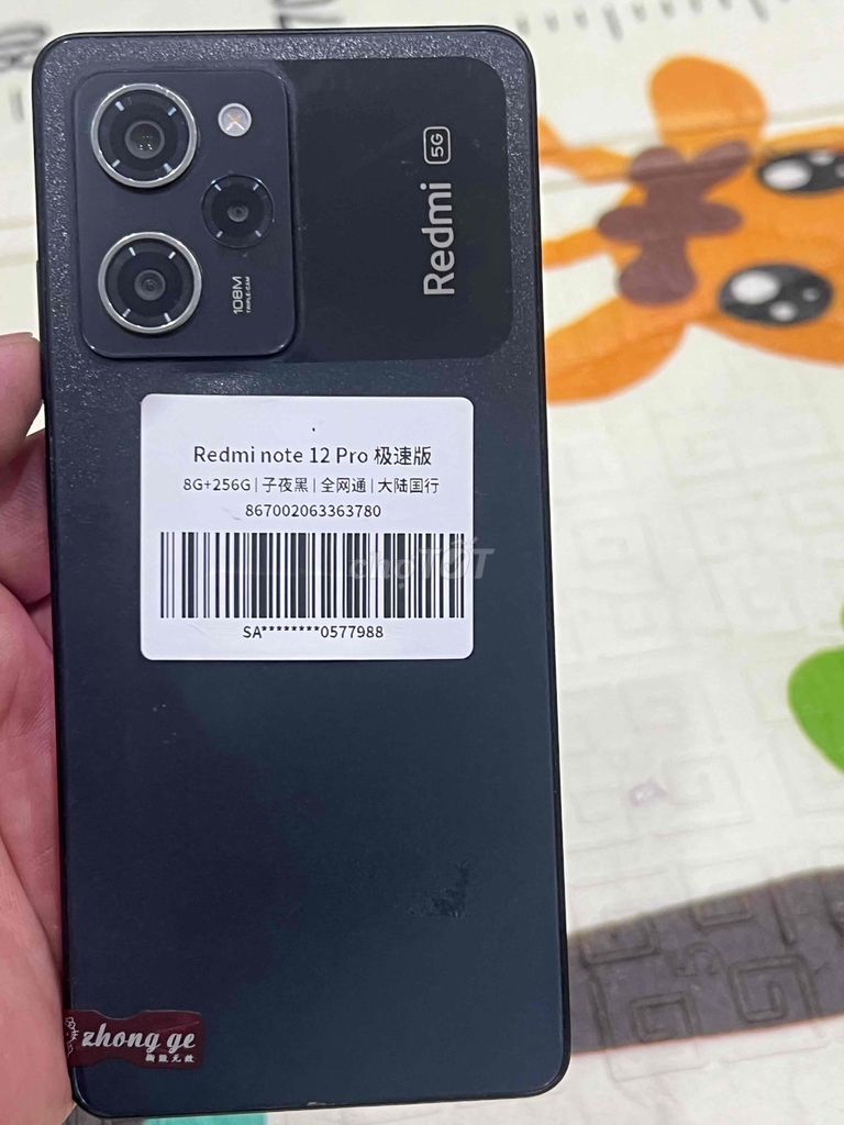 Xiaomi Redmi Note 12 Pro Speed 8GB/256GB Đen. Mua bán Điện thoại tại Quận Hoàng Mai Hà Nội được đăng bởi Nguyennoi hình 1