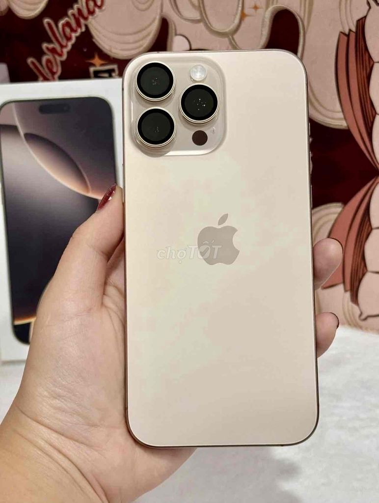 iPhone 16 Pro Max 256GB Gold FULLBOX BH APPLE 2025. Mua bán Điện thoại tại Quận 10 Tp Hồ Chí Minh được đăng bởi iStockHCM hình 1