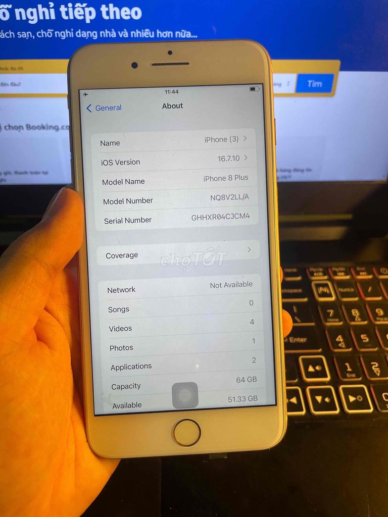 Apple iPhone 8 Plus 64GB Vàng Đã qua sử dụng. Mua bán Điện thoại tại Quận Nam Từ Liêm Hà Nội được đăng bởi Bùi Thanh Phong hình 1