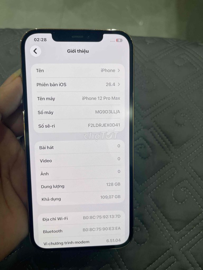 iPhone 12 Pro Max 128GB Vàng Mỹ. Mua bán Điện thoại tại Huyện Vĩnh Tường Vĩnh Phúc được đăng bởi Hoàng Trí Táo Chất hình 1