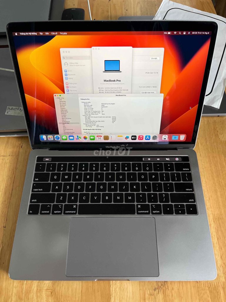 MacBook Pro 2019 i5 Ram 16gb Ssd 256gb. Mua bán Laptop tại Quận Sơn Trà Đà Nẵng được đăng bởi BƠ BƯ Macbook Cũ hình 1