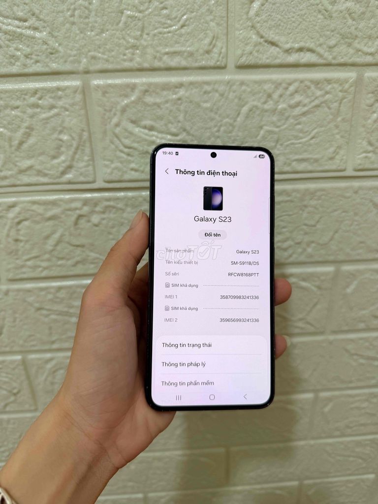 Samsung S23 VN ram8/256gb full chức năng. Mua bán Điện thoại tại Thành phố Thủ Đức Tp Hồ Chí Minh được đăng bởi Nguyễn Duy hình 1
