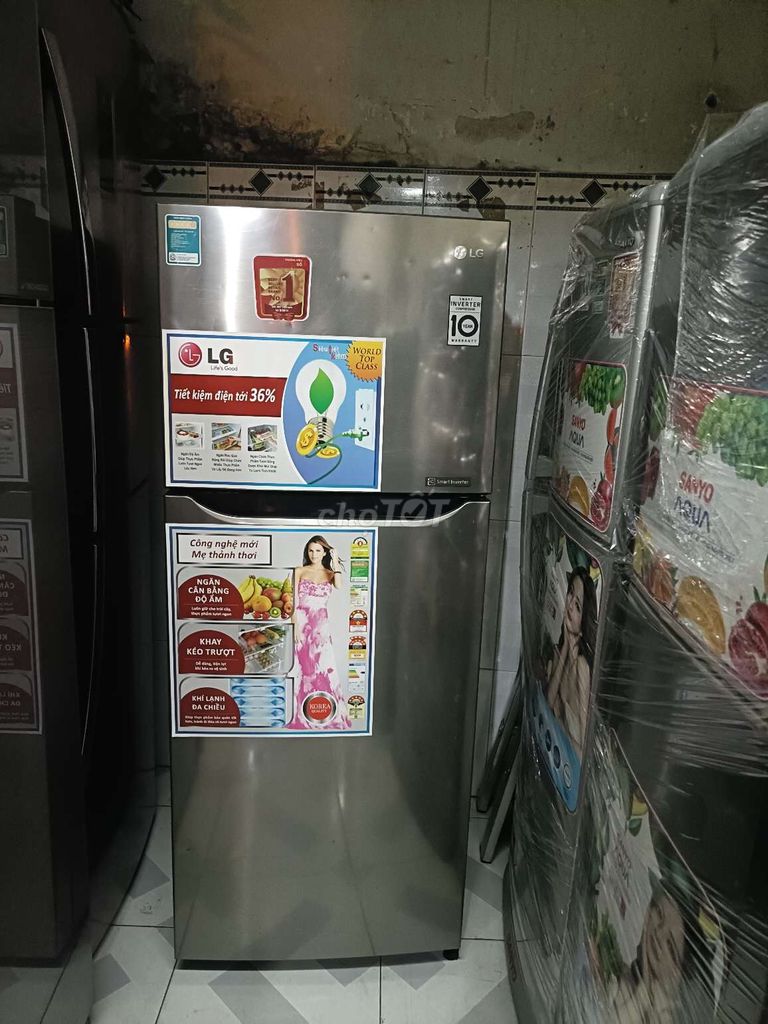 LG inverter 190 lit nhẹ điện , bao ship.