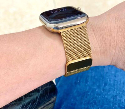 Apple Watch S7 thép gold 45mm có LTE (esim)