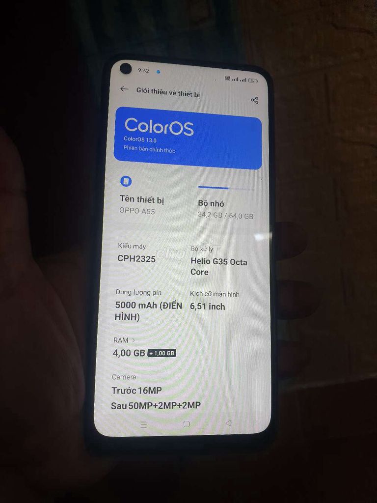 OPPO A55 Đen 64GB. Mua bán Điện thoại tại Quận 6 Tp Hồ Chí Minh được đăng bởi Thiên phúc hình 1