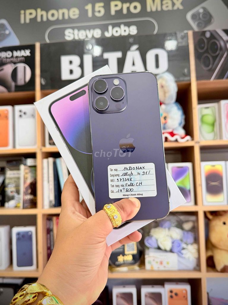 iPhone 14 Pro Max 128GB Tím P91. Mua bán Điện thoại tại Thành phố Long Xuyên An Giang được đăng bởi Bi Táo Store hình 1