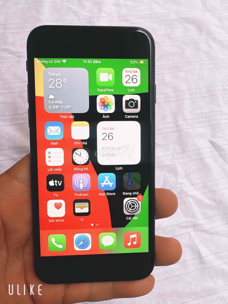 Apple iPhone SE 2020 64GB Đen. Mua bán Điện thoại tại Thành phố Thuận An Bình Dương được đăng bởi dt thanh ly hình 1