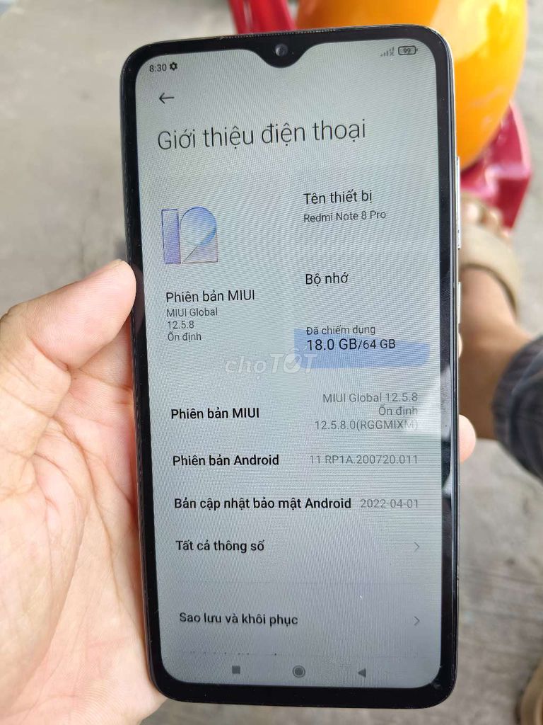 Xiaomi Redmi Note 8 Pro 64GB Trắng. Mua bán Điện thoại tại Huyện Châu Phú An Giang được đăng bởi Nhật Hiền hình 1