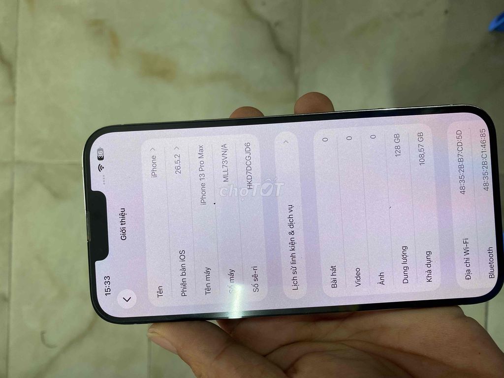 iPhone 13 Pro Max 128GB Trắng. Mua bán Điện thoại tại Huyện Thanh Trì Hà Nội được đăng bởi le văn tiên hình 1