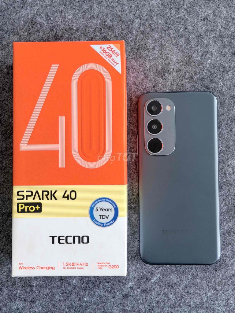 Tecno Spark 40 Pro Plus 8/256GB 99% Fullbox. Mua bán Điện thoại tại Quận Ninh Kiều Cần Thơ được đăng bởi Nguyên Mobile 65 hình 1