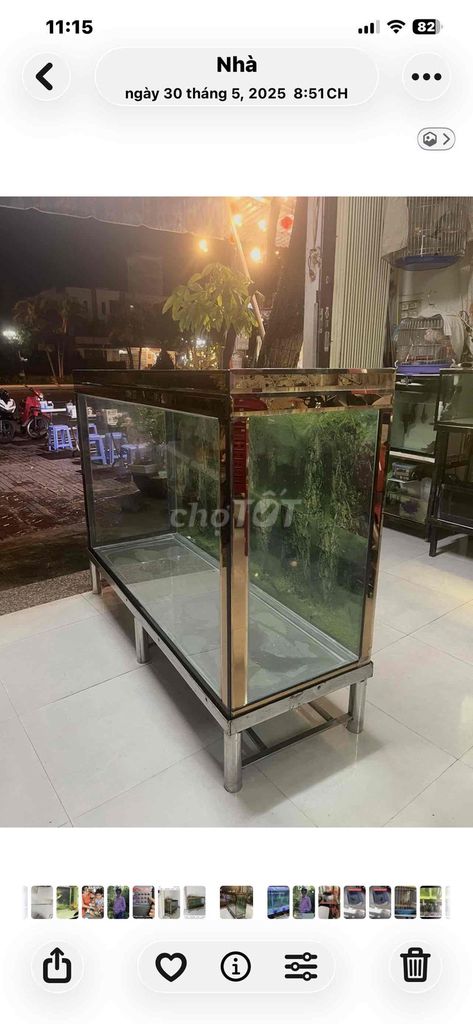 Bể cá Kính Kim loại. Mua bán Nội thất, đồ gia dụng khác tại Thành phố Rạch Giá Kiên Giang được đăng bởi Minh Tam Mau hình 1