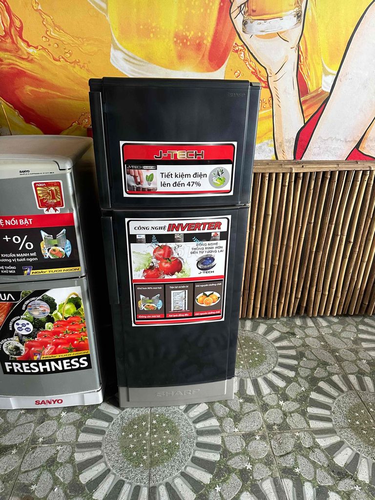 Tủ lạnh Sharp Inverter Đen tím. Mua bán Tủ lạnh tại Huyện An Dương Hải Phòng được đăng bởi Phát Thanh Lý  hình 1