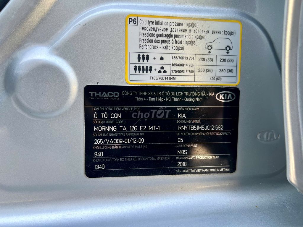 Kia Morning Si 1.25 MT 2018 gọn, bền và đáng tiền. Mua bán Ô tô tại Quận Long Biên Hà Nội được đăng bởi Long Biên Cars hình 18
