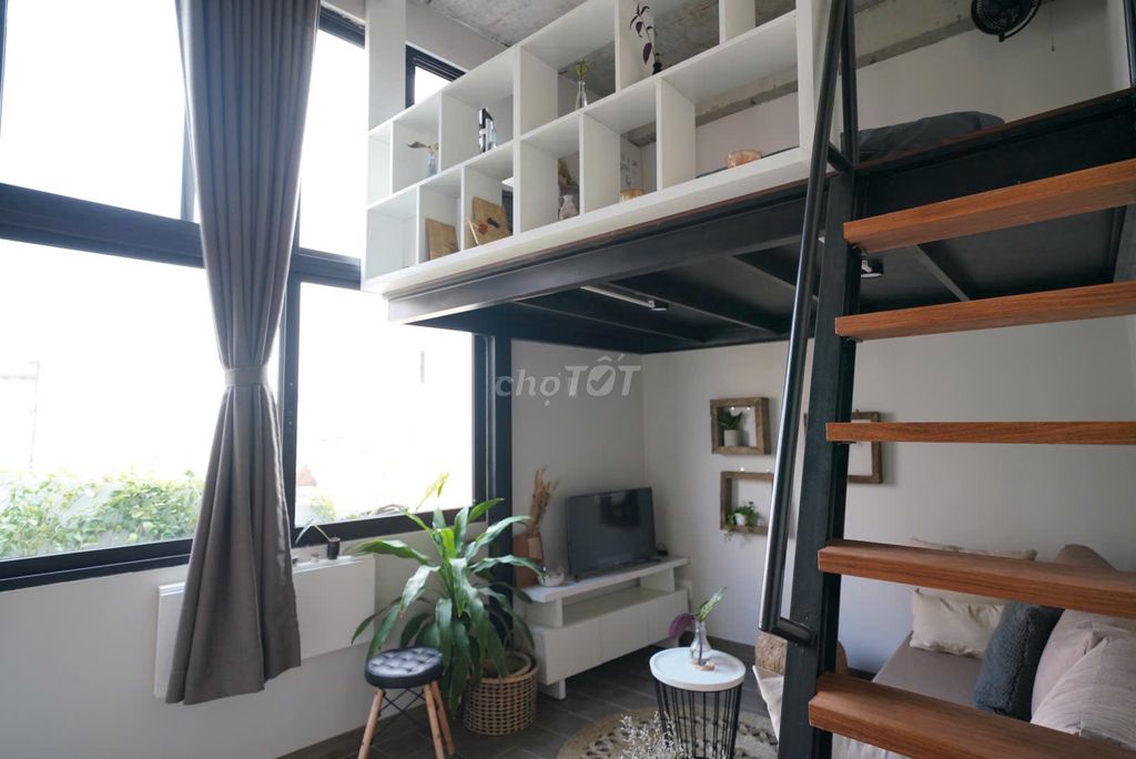 Duplex 30m2 thiết kế có gu, cửa sổ, full NT đẹp Nơ Trang Long, BThanh