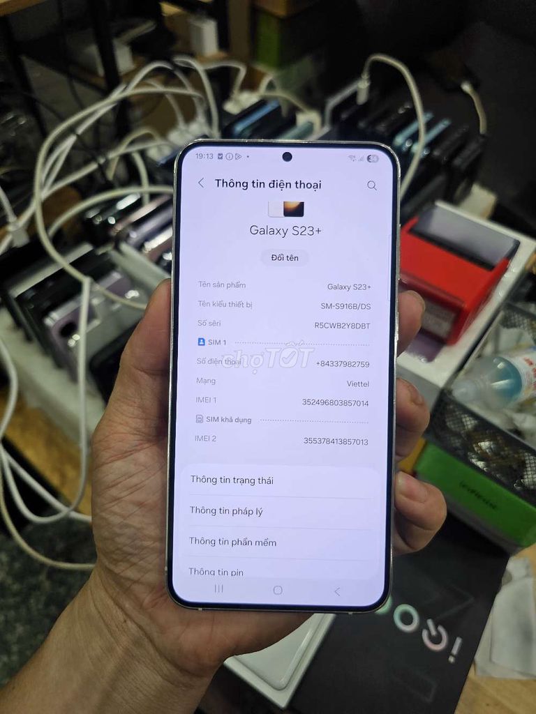 SAMSUNG S23 PLUS 5G 8G/256G ZIN ÁP MÀN NÉT XÀI TỐT. Mua bán Điện thoại tại Quận Tân Phú Tp Hồ Chí Minh được đăng bởi Ngô Minh Mobile  hình 4