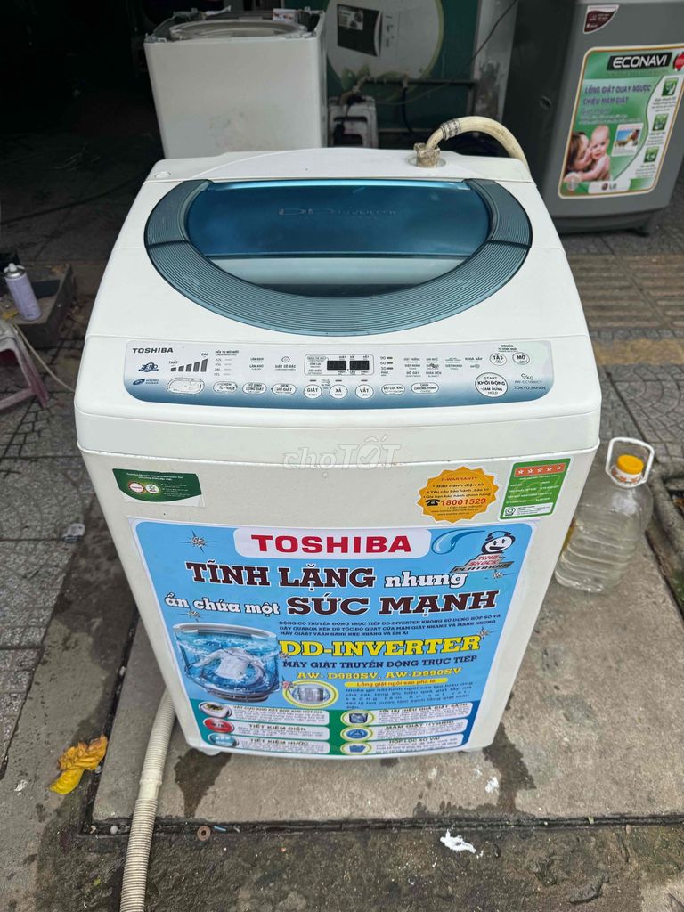 thanh lý máy giặt Toshiba inveter 9.0KG còn mới ti