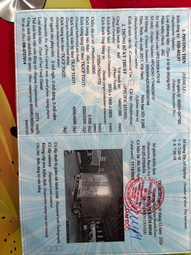 jac 2,4t đời 2017 thùng kín 3,8*1,8*1,8 mlanh. Mua bán Xe tải, xe ben tại Huyện Bình Chánh Tp Hồ Chí Minh được đăng bởi Vi hình 6