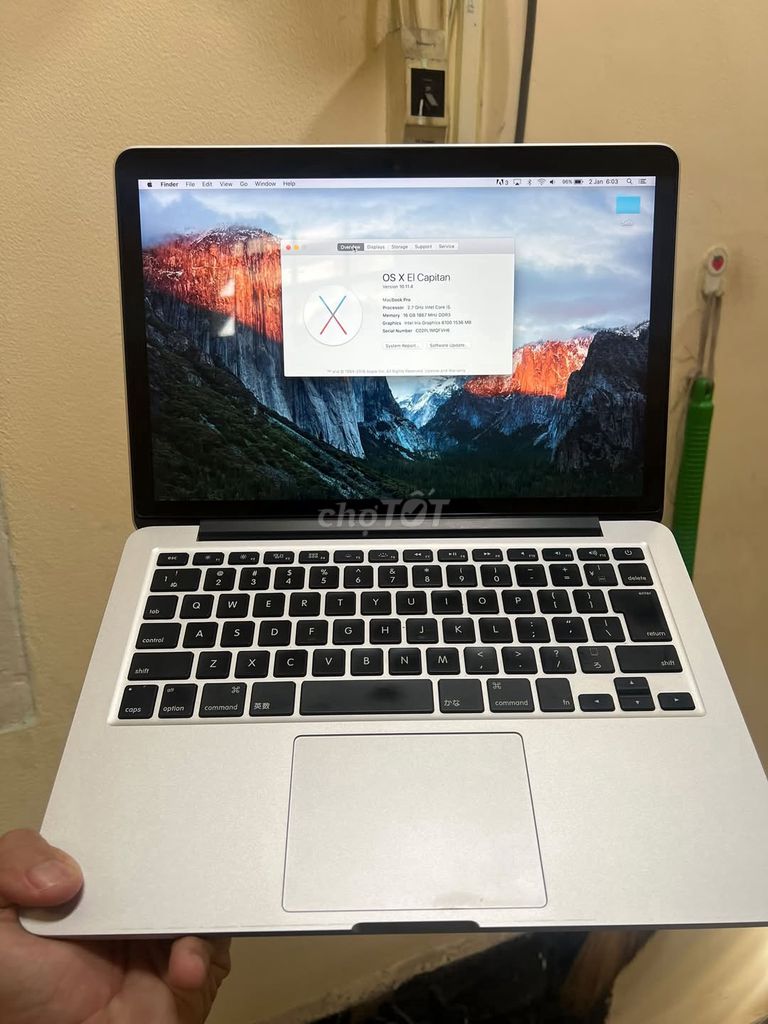 Apple MacBook Pro 2015 i5 16GB/256GB Like New. Mua bán Laptop tại Quận 10 Tp Hồ Chí Minh được đăng bởi Hội Đồ Điện Tử hình 1