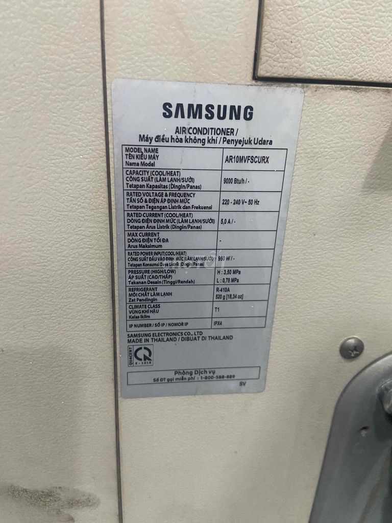 thanh lý xác bộ điều hòa Samsung inveter 1hp