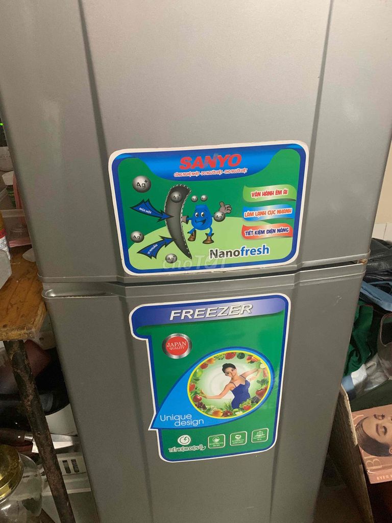 Tủ lạnh Sanyo Nanofresh Xám. Mua bán Tủ lạnh tại Quận 5 Tp Hồ Chí Minh được đăng bởi Ngô Thị Ngọc Lan hình 1