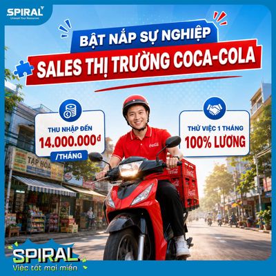 🚀[ NINH HOÀ ] COCA-COLA TUYỂN SALE THỊ TRƯỜNG 🚀