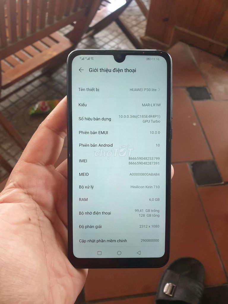 Huawei P30 Lite 128GB. Mua bán Điện thoại tại Thành phố Rạch Giá Kiên Giang được đăng bởi Huynh Huy hình 1
