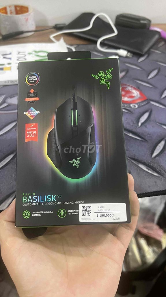 Chuột Razer Basilisk V3 Đen công thái học. Mua bán Phụ kiện (Màn hình, Chuột...) tại Quận Đống Đa Hà Nội được đăng bởi Phạm Tú hình 1