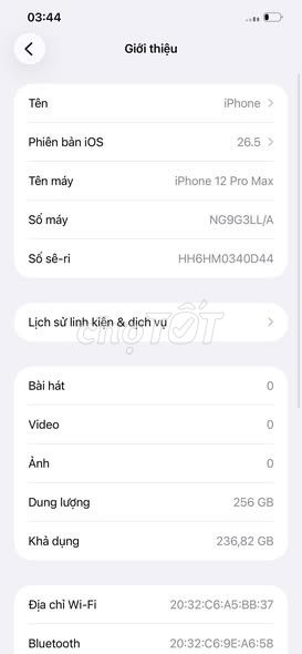 iPhone 12 Pro Max 256GB. Mua bán Điện thoại tại Quận 1 Tp Hồ Chí Minh được đăng bởi Hội Đồ Điện Tử hình 1