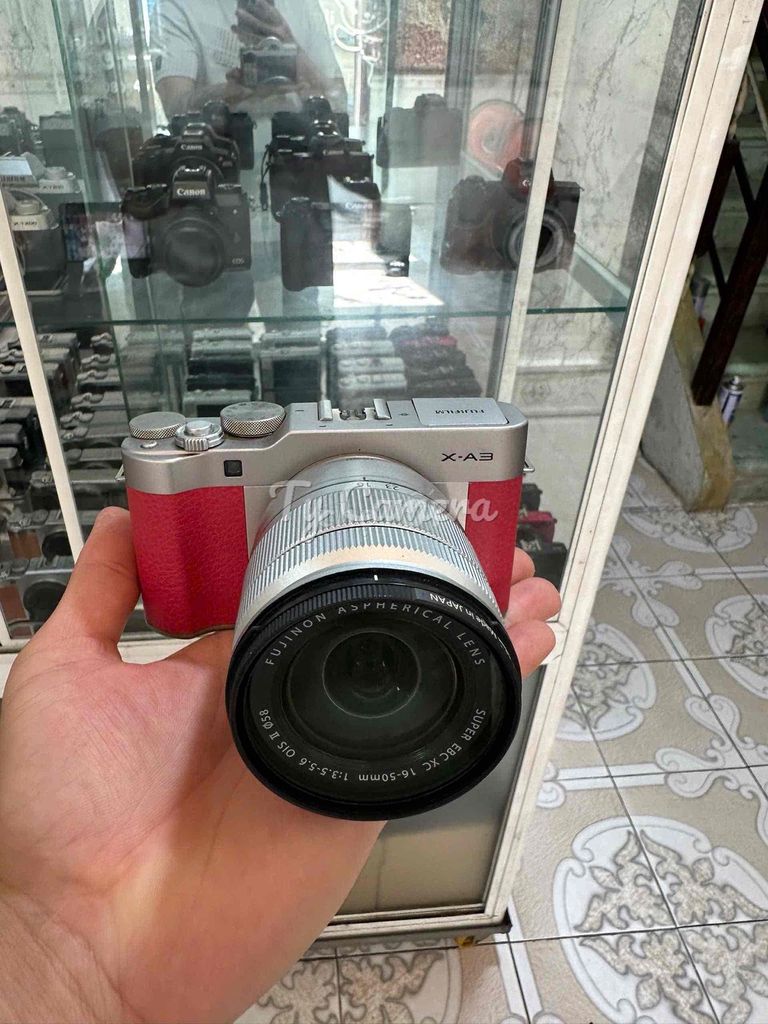 Máy ảnh Fujifilm XA3 Kit 16-50mm Đỏ Bạc. Mua bán Máy ảnh, Máy quay tại Quận Liên Chiểu Đà Nẵng được đăng bởi Ty camera  Đà Nẵng hình 1